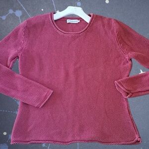 Lulu-B Women's Knit Sweater in Rich Burgundy